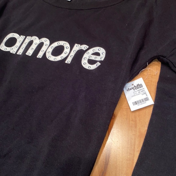 NWT- AMORE CREW NECK CHARLOTTE RUSSE- SMALL - Picture 3 of 5